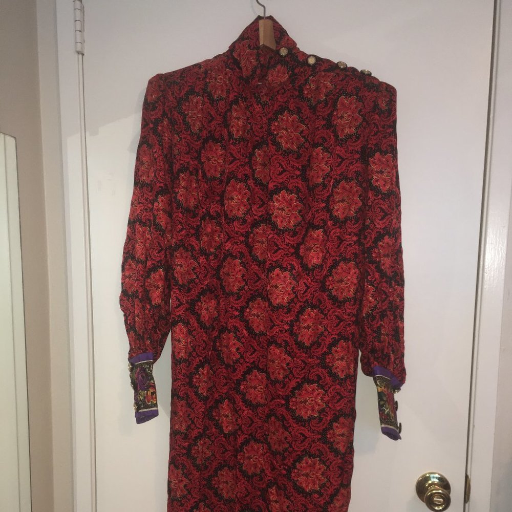 Vintage Teri Jon Silk Dress
